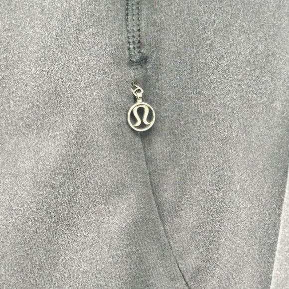 Lululemon Kick The Cold Funnel Neck Sweatshirt Black Size 6 - Picture 6 of 9